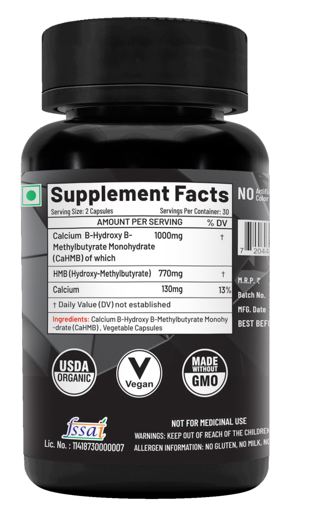 NutriJa HMB 1000MG | 60Capsules | (Beta-Hydroxy Beta